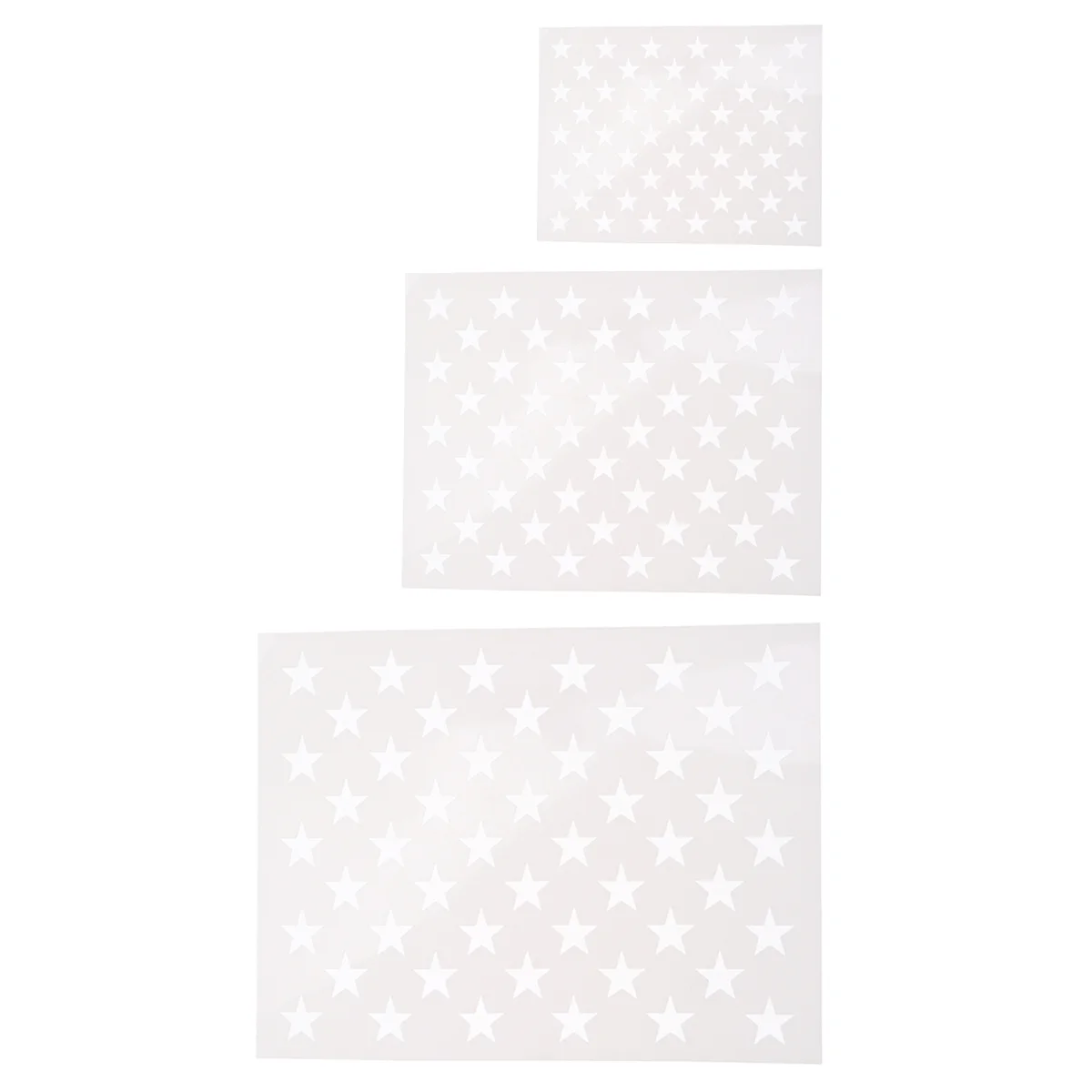 

3pcs Star Stencil DIY Drawing Stencils Painting Stencils Star Templates Painting Tool for Wall Paper