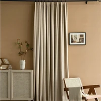 australian wool fleece curtains for living dining bedroom blackout curtain finished light luxury modern minimalist curtain03