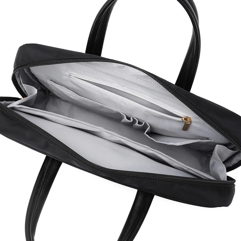 Fashion Large Size Men's And Women's Briefcase Business Travel Large Capacity Solid Color Waterproof Laptop Case