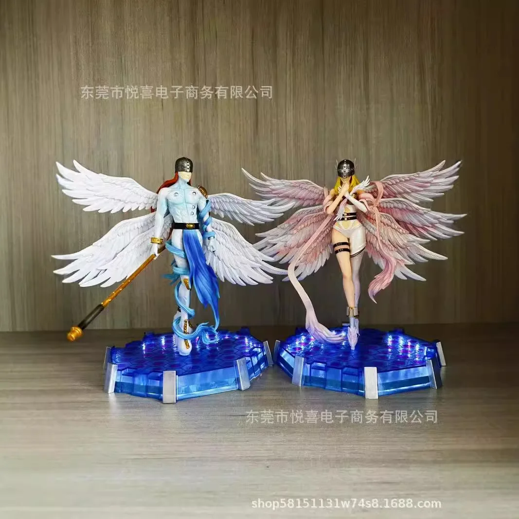 Фото 28 см аниме Digimon приключенческие фигурки Angewomon Angemon фигурки ПВХ модель коллекция куклы игрушки подарок №1