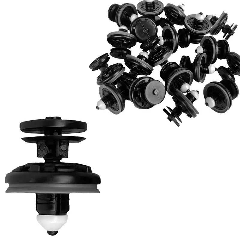 

10 шт. 8 мм зажимы для отделки автомобильной двери панель карты для VW Golf Passat Polo Touran Tiguan 2003-2018 заклепки Крепежные Зажимы 6Q0868243