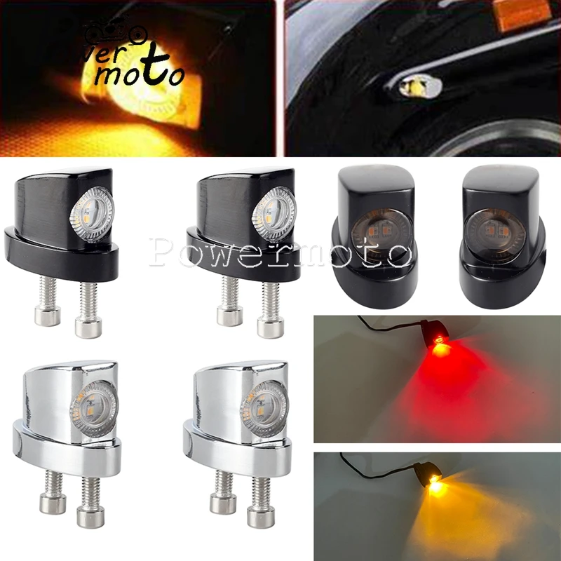 

12V Amber Universal Motorcycle LED Turn Signal Lights Indicator Flasher Lamp For Harley Touring Dyna Sportster Street Softail