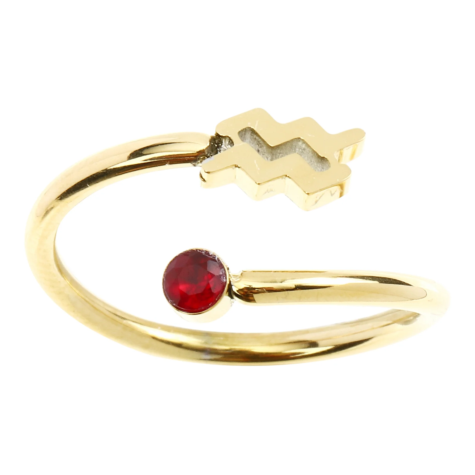 

Ring Adjustable Day Crystal Rings Zircon Finger Chakra Mothers Open Couples Wedding Constellations Gold Thumb Birthstone