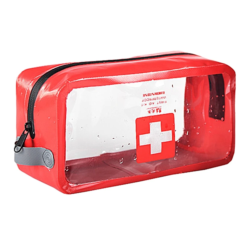 

Outdoor Camping Survival Bag Big Capacity Portable Travel Bag PVC Transparent Empty Aid Emergency Box