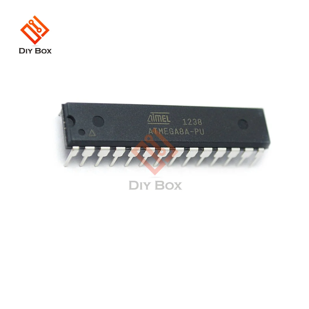 

IC Chips ATMEGA8A-PU ATMEGA8A MEGA8A DIP-28 8-bit 8K Bytes In-System Programmable Flash ATMEGA8 Integrated Circuit