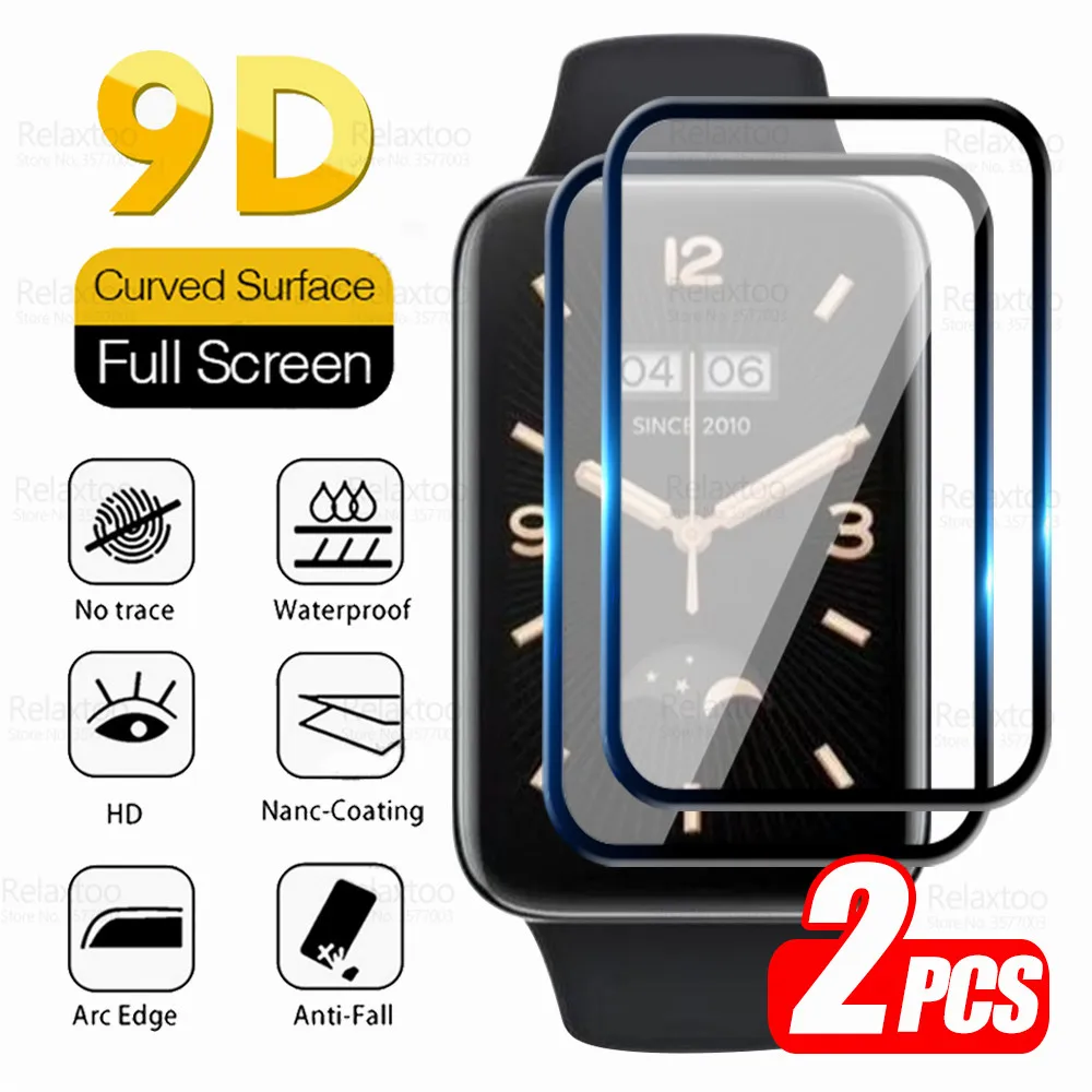

Защитное стекло для Xiaomi Mi Band 7 Pro Band 7 Pro, закаленное, с изгибом, 2 шт.