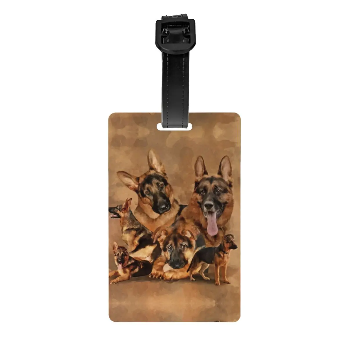 

Персонализированная бирка для багажа с именной картой, милый немецкий овчарки, для влюбленных, для чемоданов, дорожных сумок