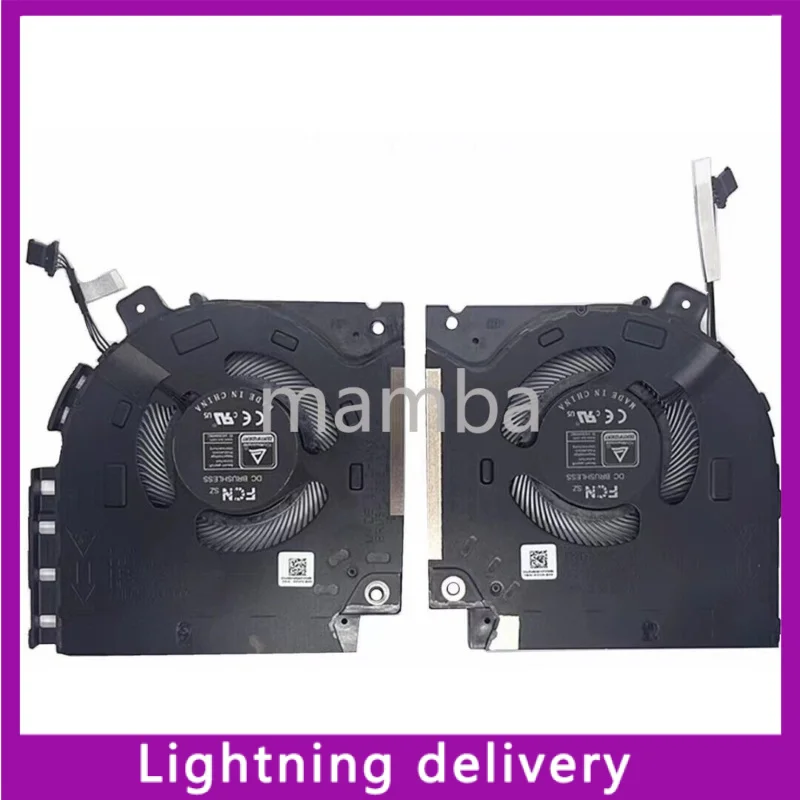 Охлаждающий вентилятор для Dell Alienware X15 R1 RTX30 R L A-Pair 082VD4 0V0G61