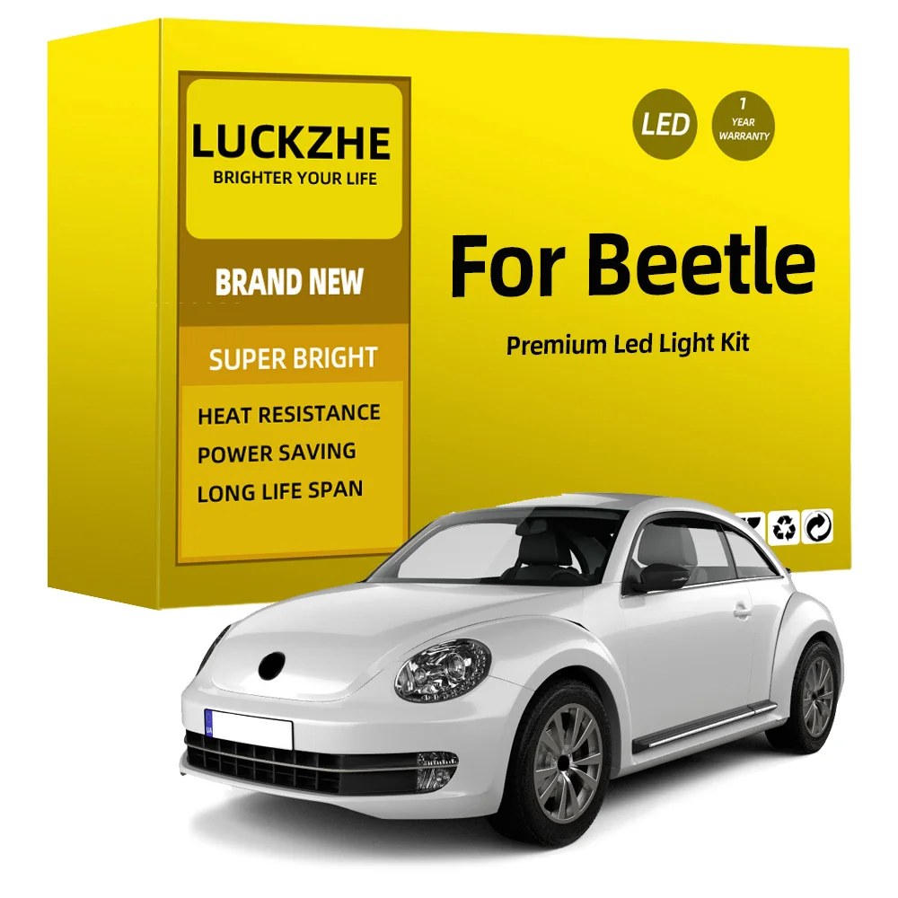 

LED Interior Light Bulb Kit For Volkswagen VW Beetle 1998-2015 2016 2017 2018 2019 Car Dome Map Reading Lamp Canbus No Error