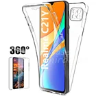 360 полноразмерный противоударный чехол для OPPO Realme C21Y RMX3261 двойная прозрачная защитная пленка для экрана из ПЭТ Realme C21Y RMX3263 корпус