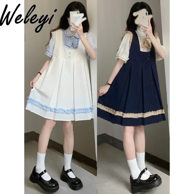 Униформа Jirai Kei платье Ropa De Mujer японская мода осенний новый студенческий стиль