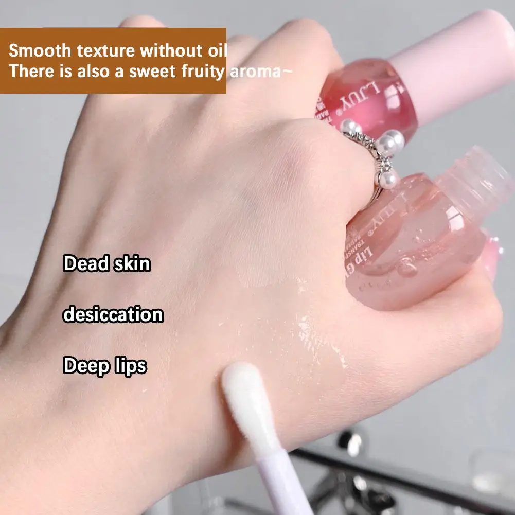 Фруктовое кристаллическое желе масло для губ увлажняющая сыворотка гладкого