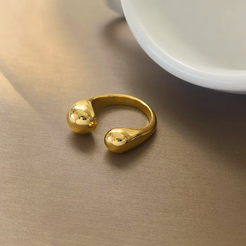 Модные ювелирные изделия геометрические металлические кольца Лидер продаж