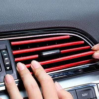 car interior decoration strip universal u shaped car air conditioner outlet decorative soft strip accessories interior for honda