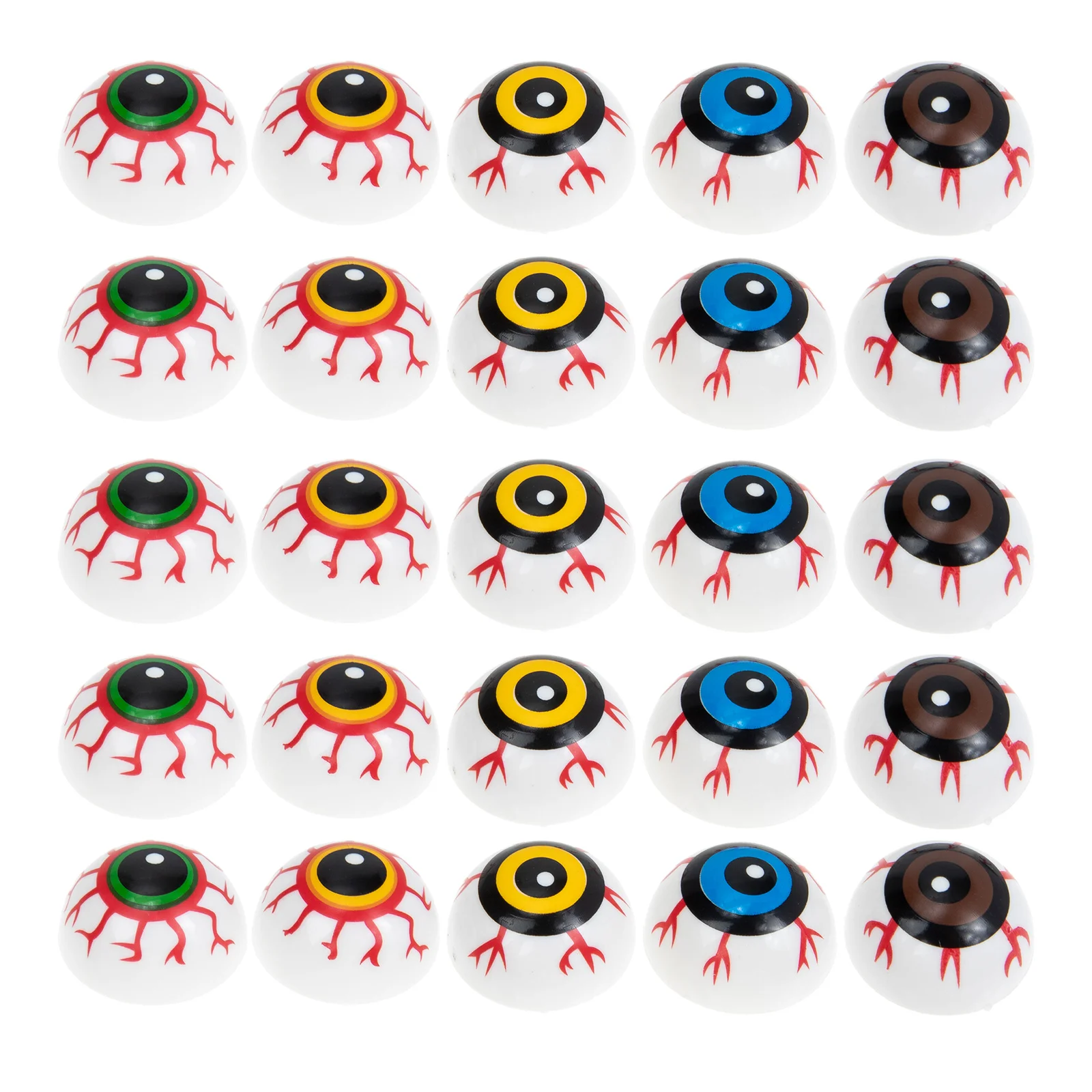 

50 Pcs Halloween Eyeball Ghost Mask Realistic Eyeballs Colorful Bounce Toy Animal Supplies， Plastic Party Props
