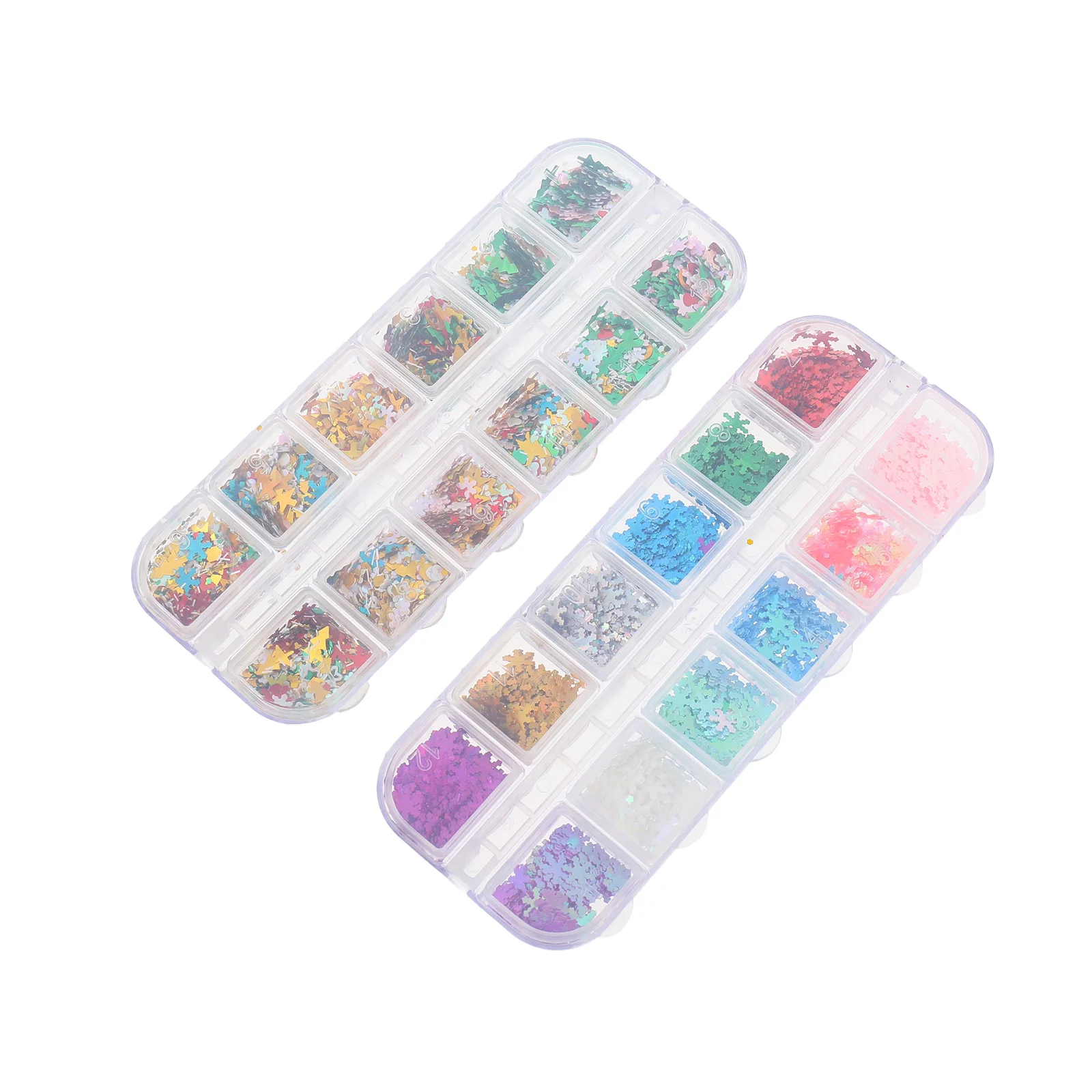 

2 Boxes Colorful DIY Manicure Sequins Nail Decorations Manicure Supplies