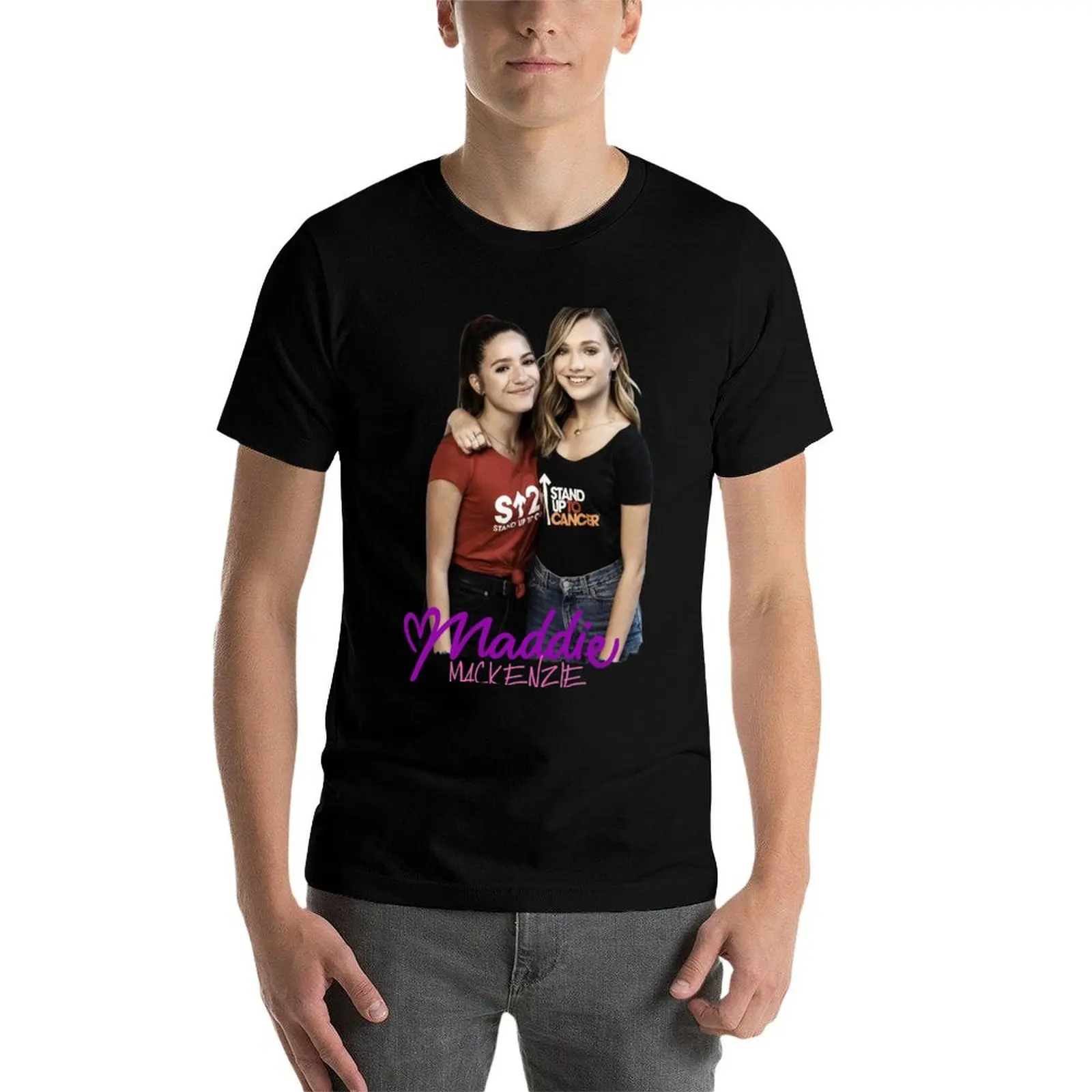 Фото Футболка Maddie & Mackenzie Ziegler с короткими рукавами, устойчивая к сминанию №4