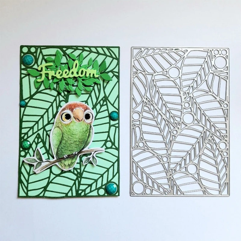 Новинка форма для тиснения в виде листьев рельефная 2022 металлические пресс-формы