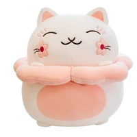 30cm cartoon sakura cat plush toy lucky cat doll cherry blossom cats plush toy stuffed bed large sleep pillow bed decoration
