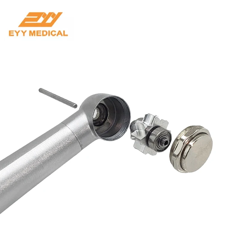 Dental Turbine LED High Speed Rotation Handpiece 2 Hole Standard Head Push Button Chuck NSK Bearing Torque Wrench