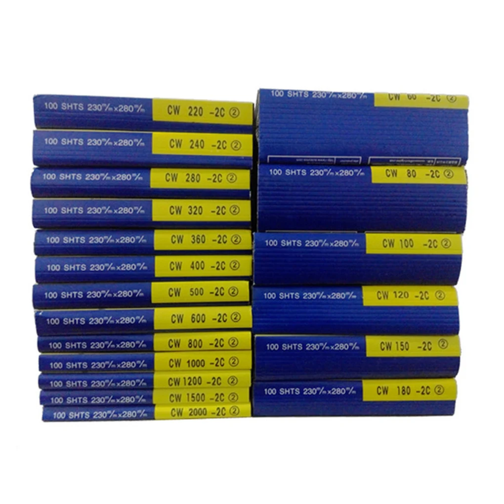 

5pcs Wet Dry Sandpaper 60-2000 Grit Polishing Abrasive Sandpaper Automotive Wood Furniture Finishing Paper