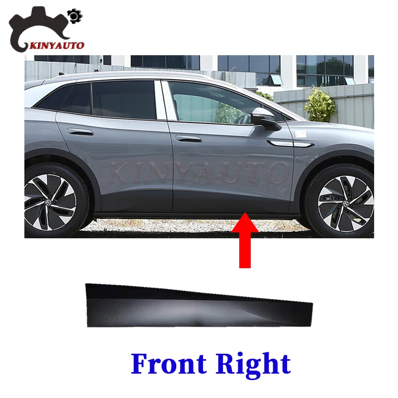 

Для Volkswagen VW ID.4 Crozz ID4 боковой молдинг передняя и задняя дверь гарнир против царапин защитная пластина защита от столкновений