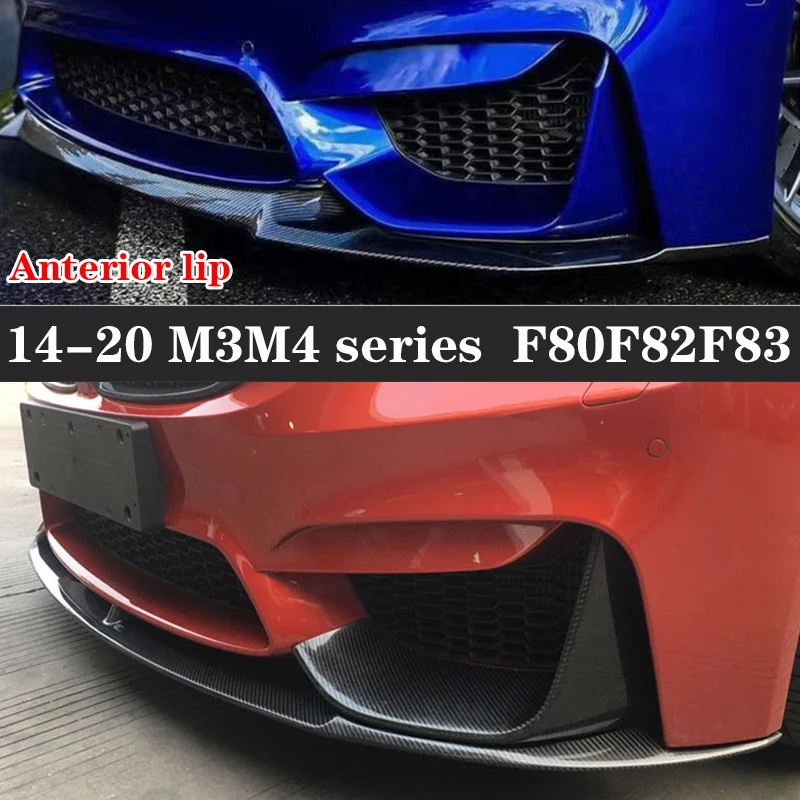 Для BMW M3 F80 M4 F82 F83 автомобильный передний бампер из углеродного волокна