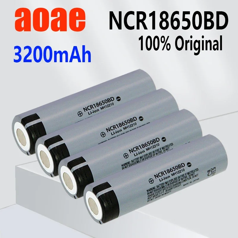 

Double battery life！ original high capacity 18650 rechargeable lithium battery 3200mAh 3.7V NCR18650BD ，original battery 18650