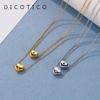 fashion heart pendant necklace for women stainless steel angel two chain rhinestone bff good friends collar choker jewelry gifts