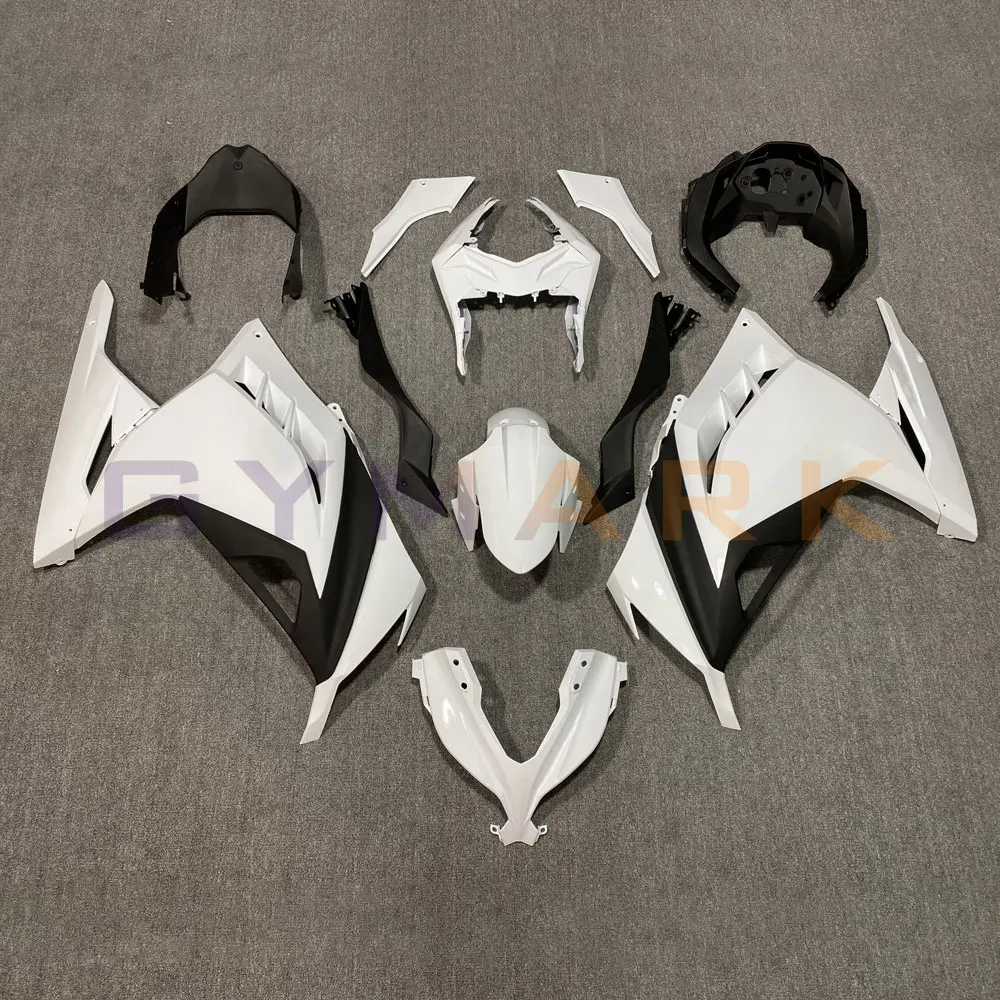 

Белый комплект обтекателей для мотоцикла ниндзя для KAWASAKI Ninja300 EX300 2013 2014 2015 2016 2017 ABS защита от впрыска обтекатель