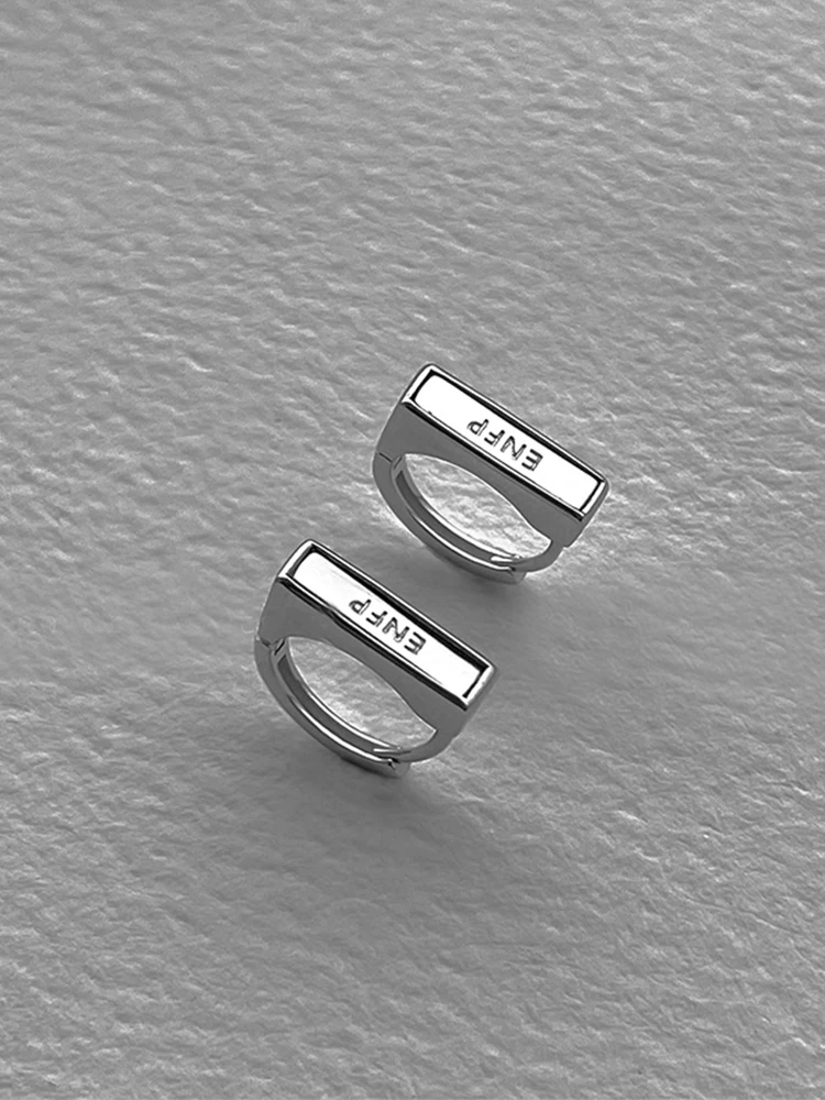 S925 Sterling Silver Letter Ear Buckle Women's Design Sense 2024 New Popular Non-allergic Earrings Earr...