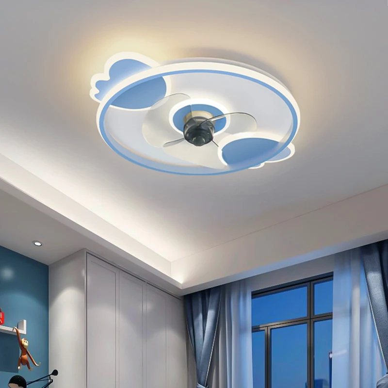 

kidsbedroom decor led invisible Ceiling fan light lamp dining room Ceiling fans with lights remote control lamps for living room