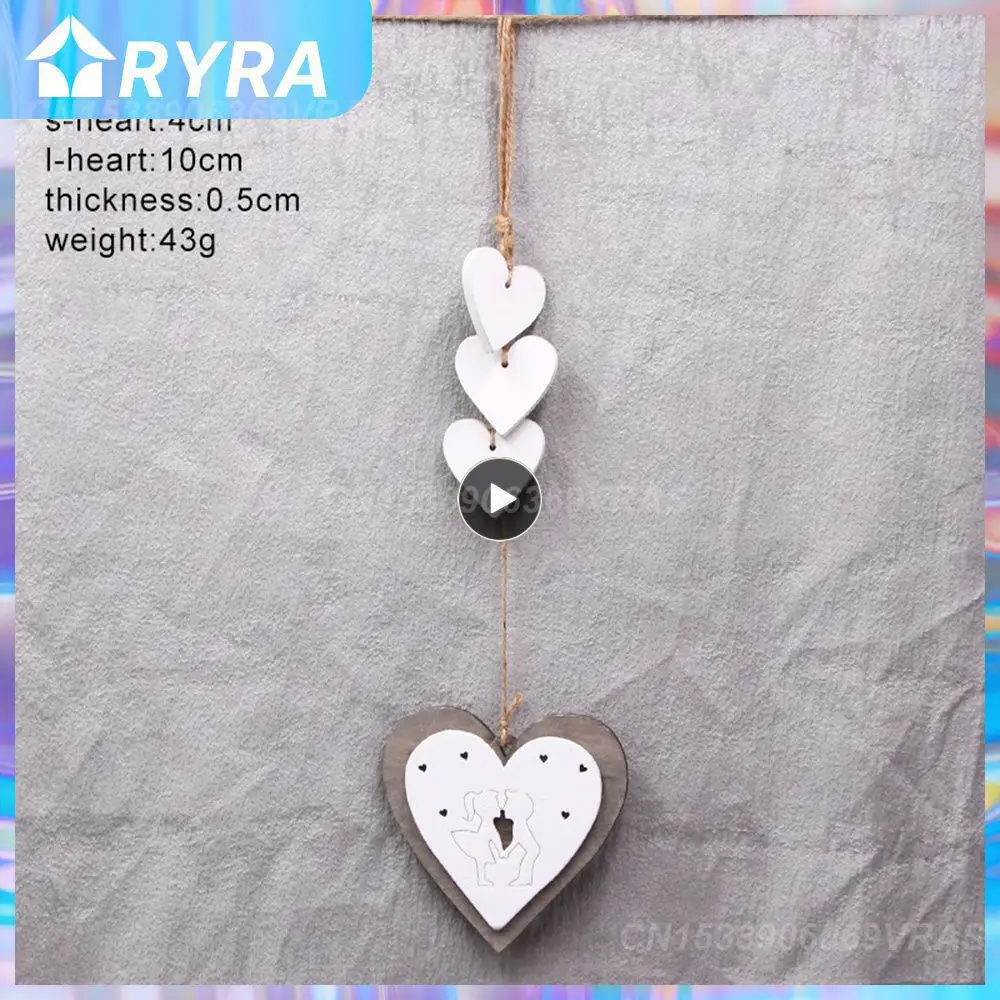 

Site Heart Fashion Decorations Interesting Layout Vintage Ornament Wedding Household Simple Wooden Portable Festival Beautiful