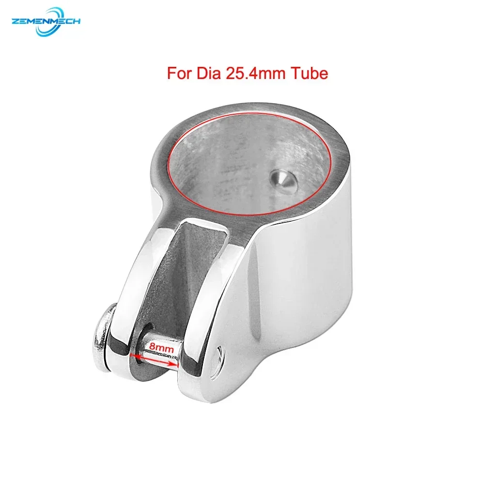 2 шт. направляющий зажим для челюсти бимини шарнирный фитинг из нержавеющей стали