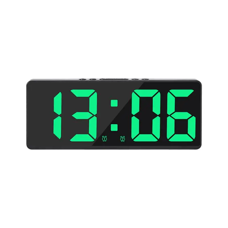 Digital Alarm desk Clock for A Bedroom LED with Temperature Electronic Table Date Display Large Screen Home Decor