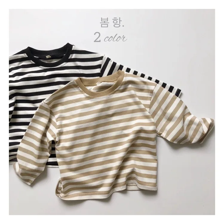 

Sweatshirts Hoodies Hooded Full Sleeve Striped Pullover Cotton New Fashion Warm Cute Comfortable Spring Autumn Kids Unisex