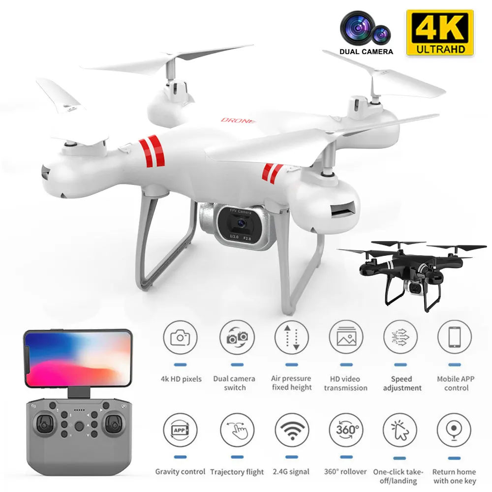 

Drop Resistant Drone KY101 MAX 4K Drone WIFI RC Quadcopter With HD Camera Altitude Hold FPV Helicopter One Key Return Drones