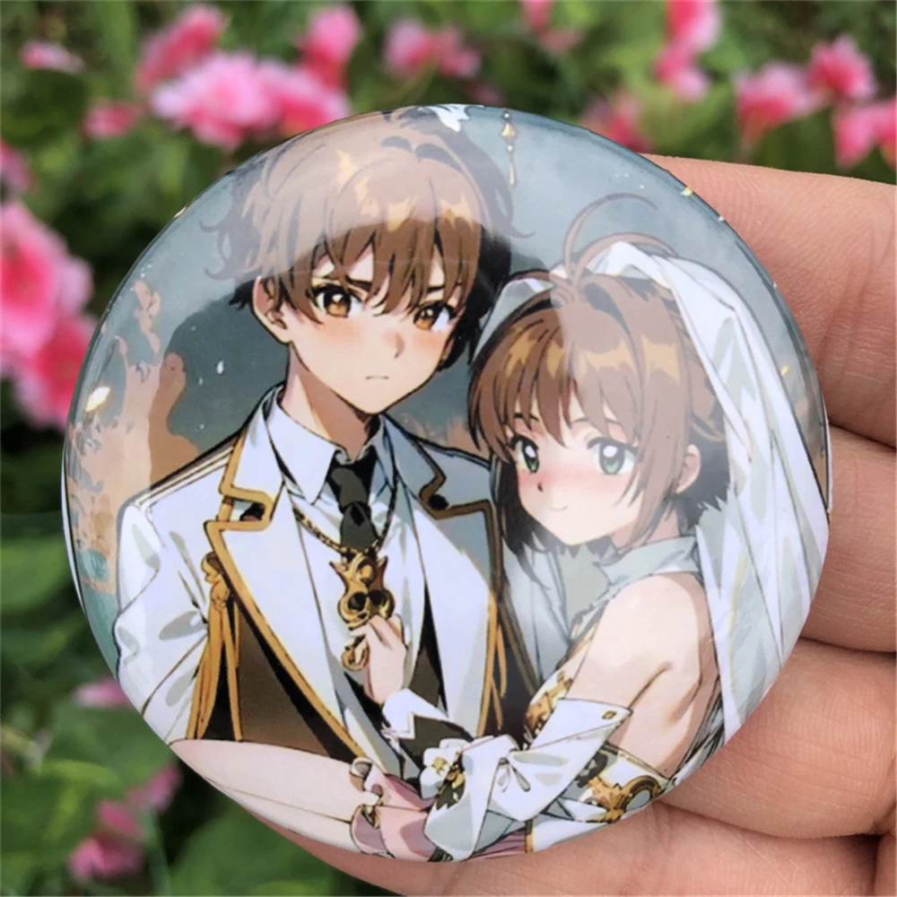 Аниме карточка Captor Sakura LI SYAORAN DAIDOUJI TOMOYO косплей костюм аксессуары брошь булавка