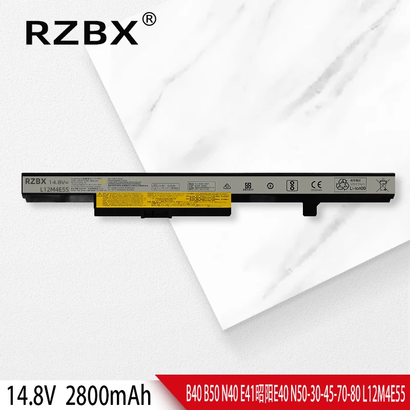 

RZBX New L12L4E55 Laptop Battery For Lenovo E51/B50/B40/E41/E40/N40/N50-30/45/70/80 Touch N41 B41 L12M4E55 L12S4E55 45N1182/1183