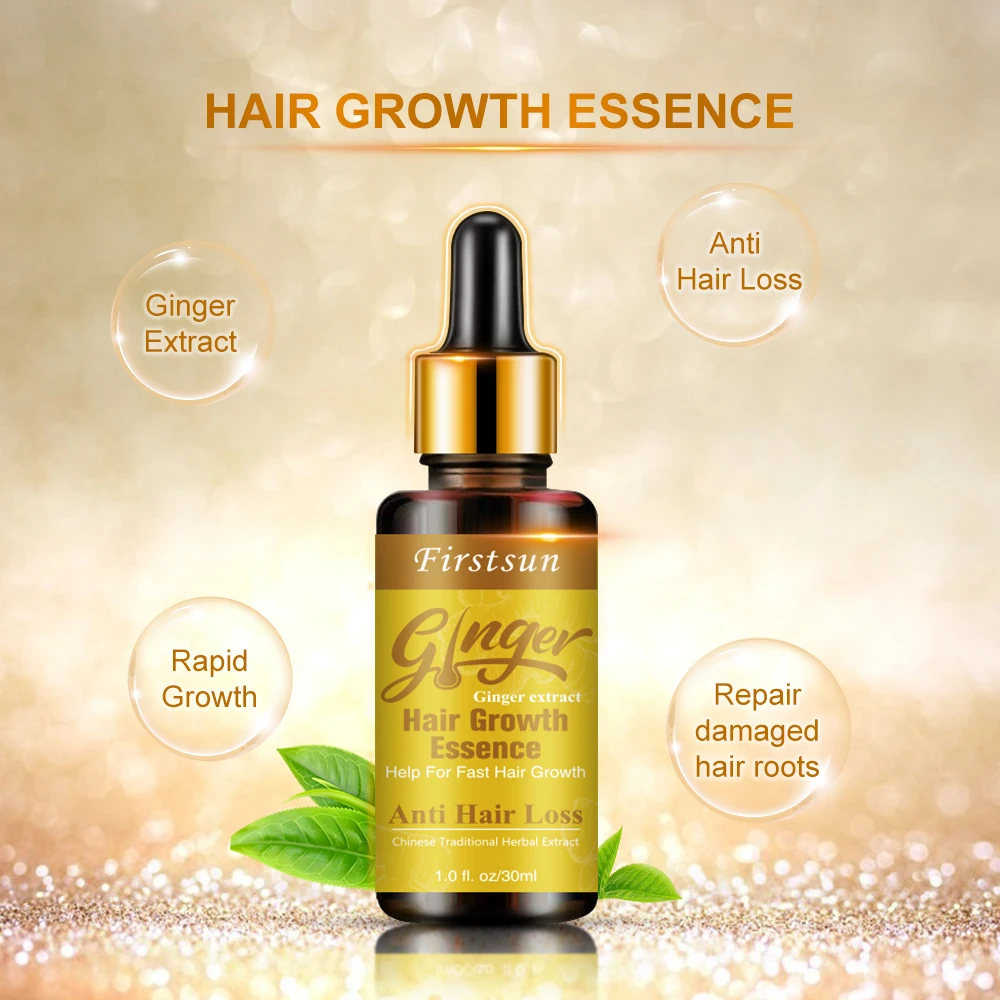 

Prevent Hair Loss Help Growth Treatment Anti Lost Fast Grow Repair Scalp Damaged Care Natural Ginger Extract Hair Growth Essence
