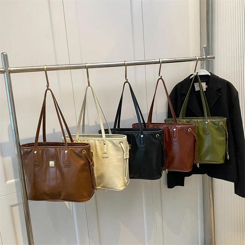 Jin YIde Large Zipper Totes Bags for Women 2023 Trend Fashion Design PU Leather Shoulder Side Bag Shopper Handbags Bolso Mujer