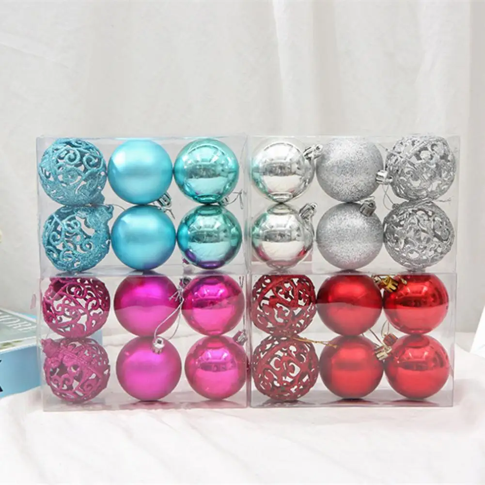 

6 шт. изысканные многоразовые декоративные пустотелые Рождественские шары, рождественские украшения, шары на Рождество