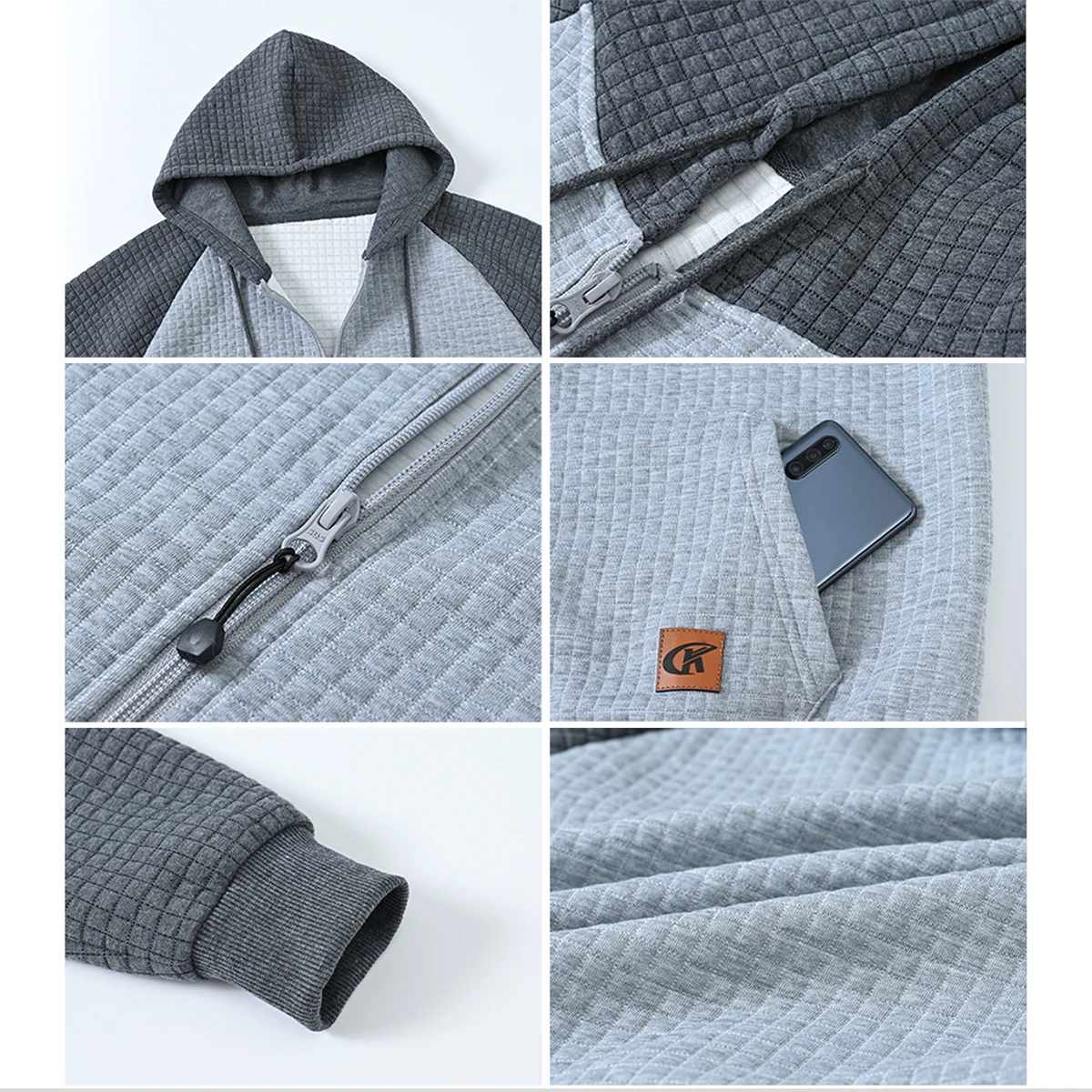 Spring Autumn Men's Hoodies Lightweight Sweatshirt With Zipper Hooded Jackets Pullover For Male Sports And Leisure