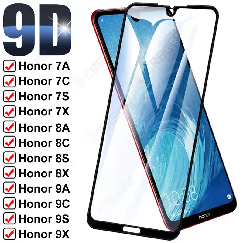 

9D Anti-Burst Tempered Glass For Huawei 7A 8A 9A 7C 8C 9C Protective Glass for honor 7S 8S 9S 7X 8X 9X Screen Safety Film