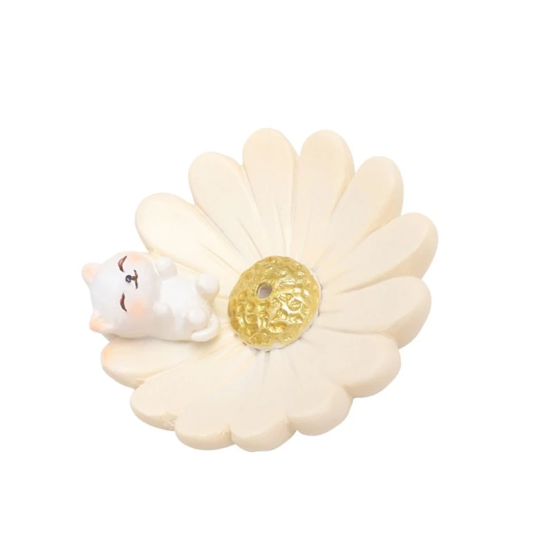 Благовония палочки в форме цветка горелки смолы милая статуя животного