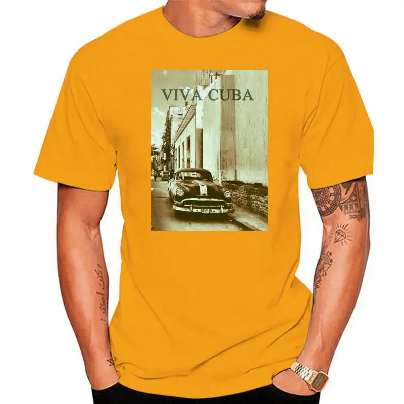 

Viva Cuba Classic Car Retro Vintage Men Women Unisex T Shirt Vest 739Cool Casual pride t shirt men Unisex Fashion