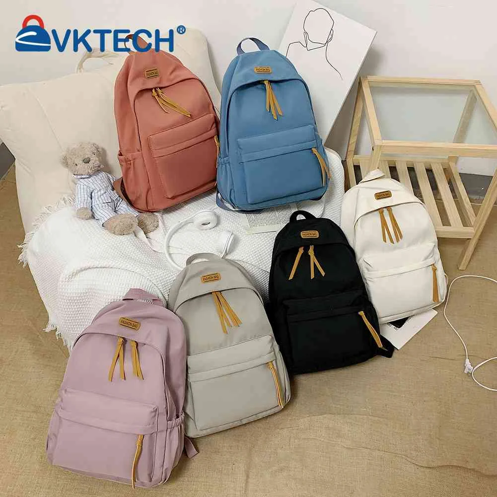 

Fashion Backpack Teenager Boys Girls School Bookbag College Students Large Capacity Nylon Simple Back Pack Mochilas