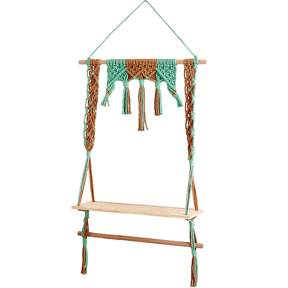 

Shelves Wall Decor Hanging Macramerope Decorative Shelf Bedroom Bohemian