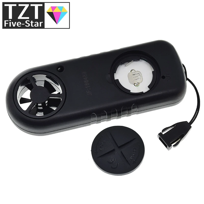 Цифровой анемометр 0-30 м/с Измеритель скорости ветра -10 ~ 45C Тестер температуры