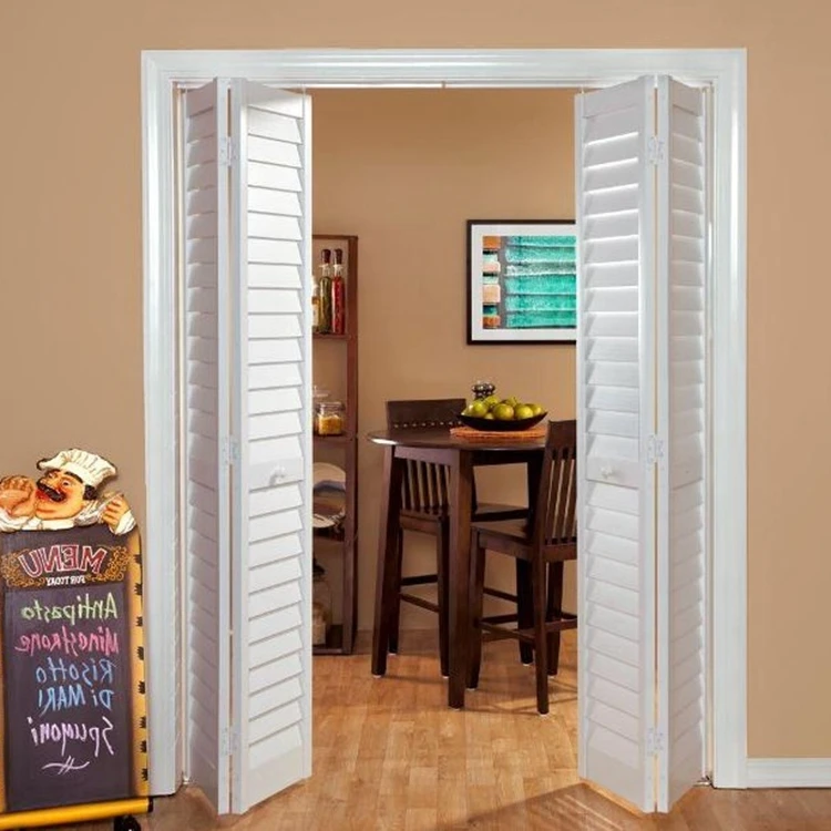 Prettywood Custom Transitional House Designs Интерьерная дверь из твердой древесины с жалюзи